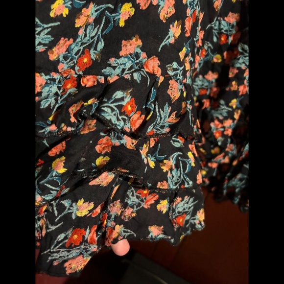 Free People One Intimately Adella Floral Mini Dress Black Combo Size XS - NWT - Picture 10 of 16